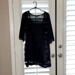Black Sundance cotton dress